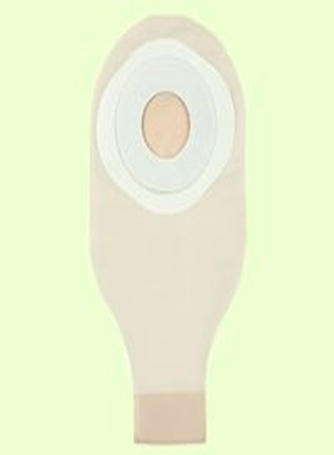 ConvaTec 022768 ActiveLife One-Piece Drainable Pouch with Pre-Cut Stomahesive Skin Barrier, Tape Collar, 12" Pouch with 1-Sided Comfort Panel, Tail Clip, Transparent, 1-3/4" Stoma Opening, Pack of 10